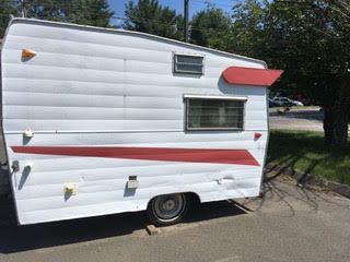 1965 Shasta Compact Camper. In good condition. No leaks. Original light fixtures, panelling,icebox and stove. New floor. Shasta Compact Interior, Vintage Shasta Camper Remodel, Shasta Loflyte, Shasta Compact, Camper Trailer For Sale, 1964 Shasta Camper, Shasta Camper, Vintage Campers Trailers, Vintage Travel Trailers