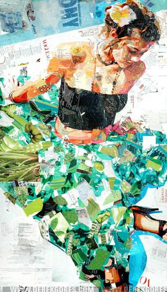 Derek Gores #art #mixedmedia #collage #fashion http://artsyforager.wordpress.com/2011/09/12/fashion-forward-art/ Derek Gores, Kollage Konst, Bored Art, Collage Portrait, Art Du Collage, Collage Kunst, Magazine Collage, Charcoal Drawings, Beautiful Collage