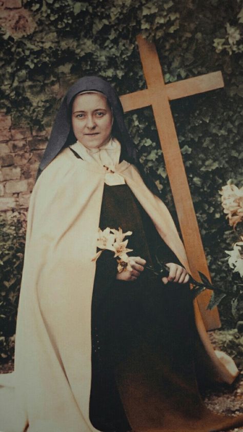 Carmelite Saints, Catholic Wallpaper, St Faustina, Catholic Decor, Jesus Christ Painting, Angel Artwork, Saint Teresa, St Therese Of Lisieux, Thérèse Of Lisieux