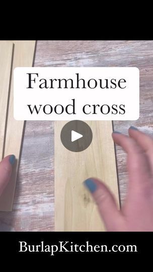 15K views · 430 reactions | Easy farmhouse wood cross. No tools needed. #diycrafting #bestdiycraft #farmhousestyle #easter #easterdecor | Burlap Kitchen | Burlap Kitchen · Original audio Easter Cross Crafts, Burlap Kitchen, Easter Wreath Diy, Cross Crafts, Wood Cross, Diy Cross, Easter Cross, Wood Crosses, Easter Wreaths