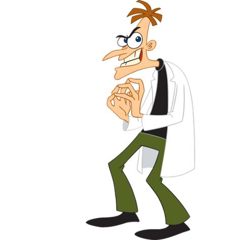 Dr Heinz Doofenshmirtz, Heinz Doofenshmirtz, Scientist Cartoon, Dr Doofenshmirtz, Phineas E Ferb, Cardboard Standup, Phineas Y Ferb, Perry The Platypus, Photo Clipart