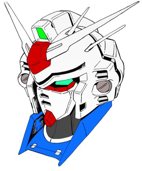 Gundam GAF - what do those two lines on the face mean to you? - NeoGAF Gundam Drawing, One Piece Stickers, Gundam Head, Battle Mage, Gundam Toys, Gundam Wallpapers, Drawing Face, Gunpla Custom, Frame Arms Girl