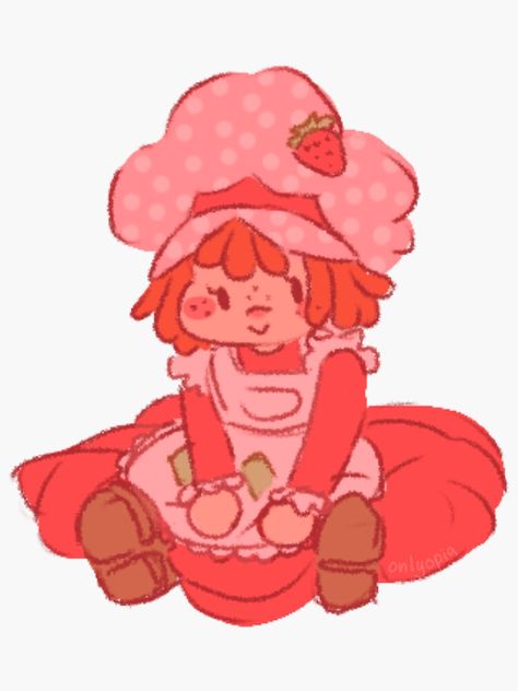 Strawberry Shortcake Cartoon, Strawberry Shortcake Characters, Cute Art Styles, Sketchbook Art Inspiration, Funky Art, Doodle Drawings, الرسومات اللطيفة, Art Plastique, Cute Doodles