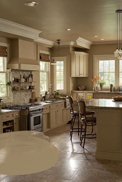 home decor interior design, interior bedroom design, kitchen designs, living room interior Open Kitchen Dining Room, Light Oak Floors, Open Concept Kitchen Living Room, Open Kitchen And Living Room, Accent Wall Colors, Choosing Paint Colours, Choosing Paint, Concept Kitchen, Kitchen Paint Colors