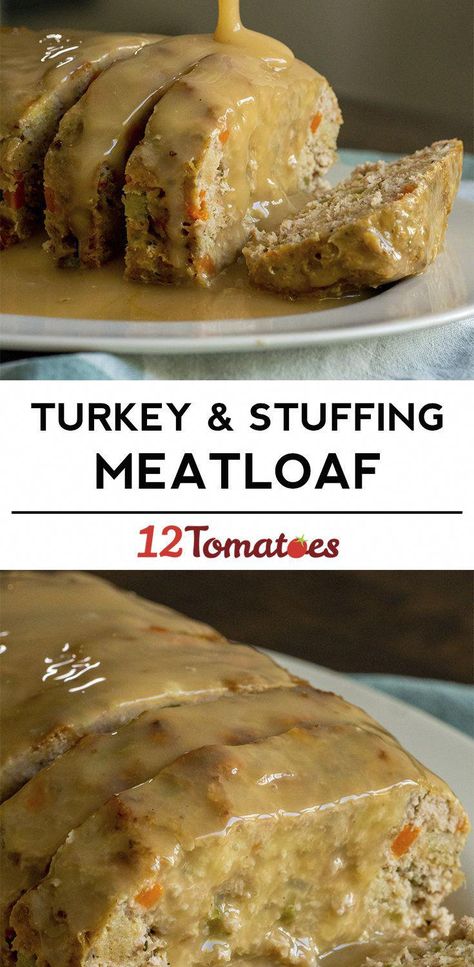 Turkey And Stuffing Meatloaf, Stuffing Meatloaf, Turkey Loaf, Turkey And Stuffing, Turkey Meatloaf Recipes, Beef Meatloaf, Turkey Stuffing, Turkey Meatloaf, Easy Turkey