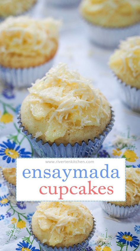 Filipino Bread Recipe, Ensaymada Recipe, Filipino Dessert Recipes, Philippine Cuisine, Filipino Food Dessert, Homemade Buttermilk, Filipino Desserts, Cupcake Recipe, Asian Desserts