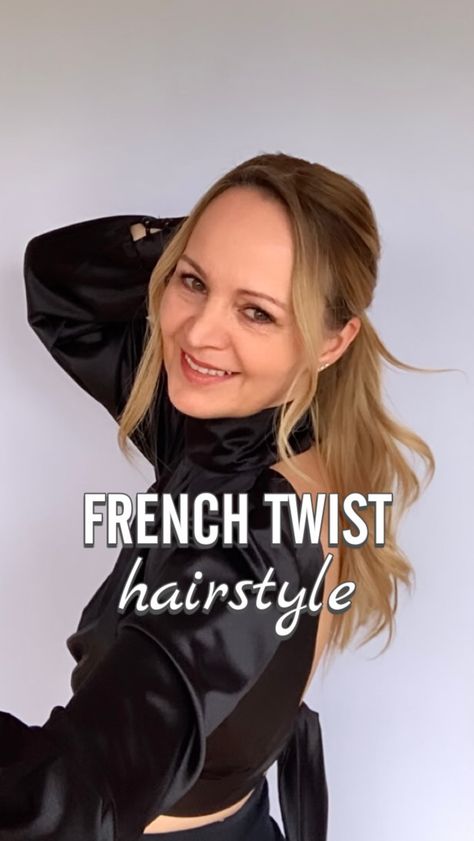 Claudia | Hairstyles | Quick and easy hairstyle☀️ French twist updo for you. Don’t forget to save for later and follow for more hairstyle inspirations😀 Inspo by... | Instagram Hairstyles Quick And Easy, Hairstyle French, Hairstyles Quick, French Twist Updo, Twist Updo, French Twist Hair, Easy Hairstyle, Light As A Feather, The Claw