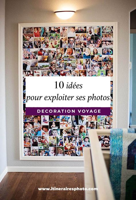 Voici 10 astuces pour ne plus accumuler inutilement des gigas de photos sur votre ordinateur. Conseils et idées pour exploiter au mieux ses photos de voyage.  #photo #conseilphoto #conseilvoyage #voyage #photographie Photo Expo, Diy Photo Display, Photo Wall Display, Photo Arrangement, Photo Deco, Gallery Wall Inspiration, Deco Salon, Photo Mural, Decoration Photo