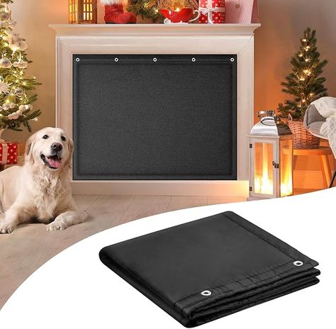 Amazon.com: CADARA Fireplace Blocker Blanket Stops Overnight Heat Loss, Fireplace Draft Stopper Save Energy, Indoor Fireplace Cover Insulation Black 39" W x 28" H : Home & Kitchen Fireplace Draft Stopper, Basement Fireplace, Fireplace Cover, Draft Stopper, Fireplace Screens, Indoor Fireplace, Blanket Cover, Save Energy, Basement