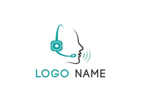 Call Center Logo Design, Call Center Logo, Service Logo Design, Center Logo, Care Logo, Face Mug, Service Logo, Call Center, Logo Images