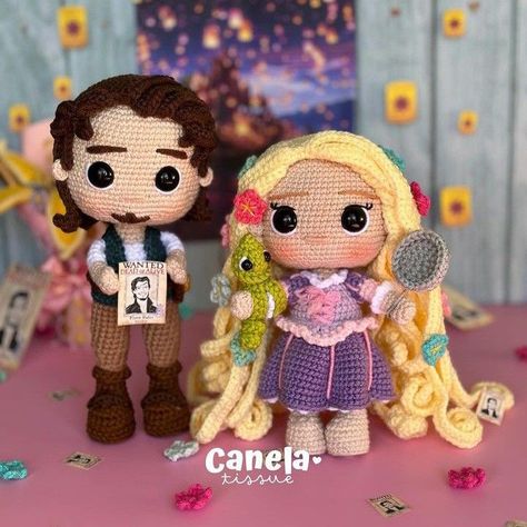 Tangled Rapunzel Crochet, Tangled Crochet Pattern, Tangled Crochet, Crochet Rapunzel, Rapunzel Amigurumi, Rapunzel Crochet, Diy Crochet Hook, Cotton Crochet Patterns, Disney Crochet Patterns