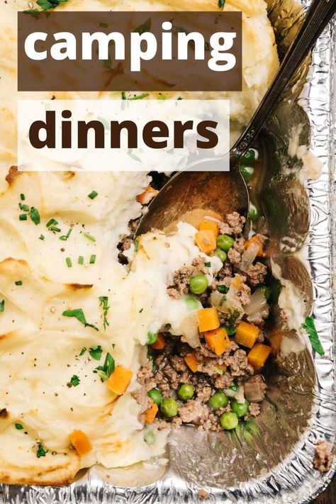 Best Camping Dinners that are easy to fix. Some make ahead camping dinners and some one pot camping meals. #campingmeals #camping Easy Camping Dinners, Camping Food Make Ahead, Camping Dinners, One Pot Dinners, Easy Camping Meals, One Pot Dinner, Camping Recipes, Easy Camping, Lemonade Recipes