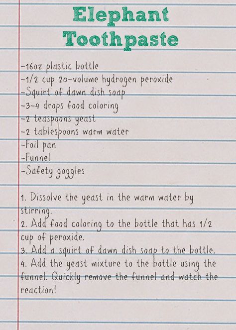 Domestic Charm: Hudson's Science Party Elephant Toothpaste Experiment Recipe, Elephant Toothpaste Science Fair Project, Elephant Toothpaste Experiment For Kids, Elephant Toothpaste Recipe, Animal Science Projects, Elephant Toothpaste Experiment, Science Themed Party, Mad Science Party, Elephant Toothpaste