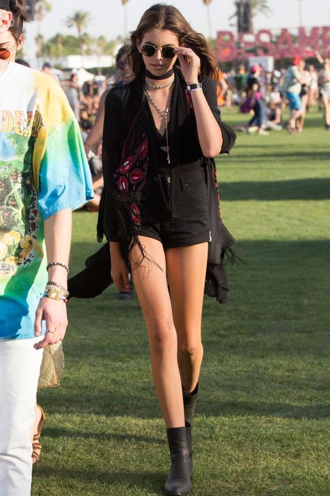 Kaia Gerber Style, Coachella 2016, Coachella Looks, Look Festival, Jamie Chung, Coachella Fashion, All Black Looks, Coachella Outfit, Coachella Festival