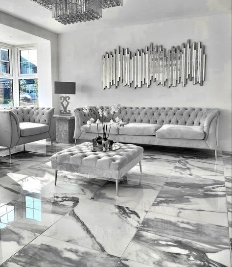 Silver Rugs In Living Room, Wallpaper Dining Room, Japanese Room Decor, Wallpaper Dining, Silver Living Room, Elegant Living Room Decor, Dining Room Wallpaper, Interior Design Dining Room, Glam Living Room