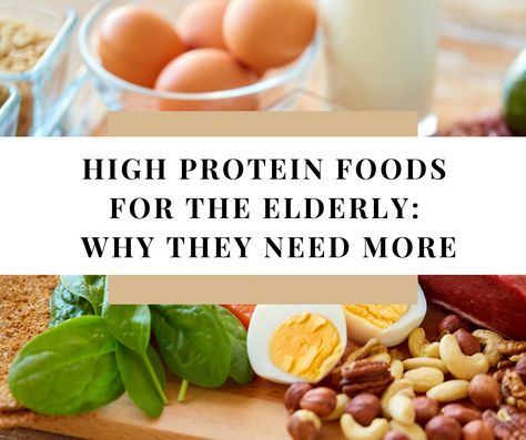 Find out the top high protein foods for the elderly that you need to eat everyday! Exactly how much protein is needed daily? Find out here! Easy Nutritious Meals, Good Protein Foods, Best High Protein Foods, Senior Meals, Easy High Protein Meals, High Protein Foods, Protein Meals, Protein Rich Foods, Best Protein