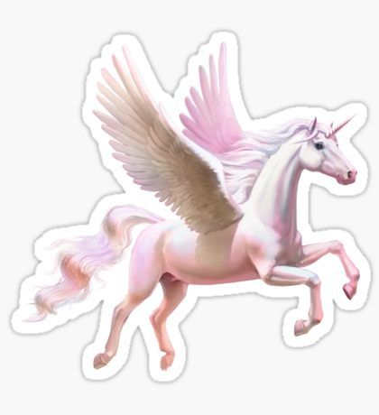 Unicorn Flying, Horse Stickers, Sunset Sticker, Flying Unicorn, Buy Stickers, Stickers Redbubble, Unicorn Stickers, Unicorn Design, Stickers For Sale