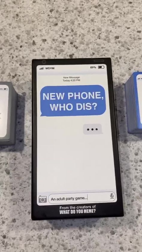 New Phone Who Dis Game Tik Tok, New Phone Who Dis Game, New Phone Who Dis, Late At Night, Adult Party Games, You Meme, New Phone, Funny Short, New Phones