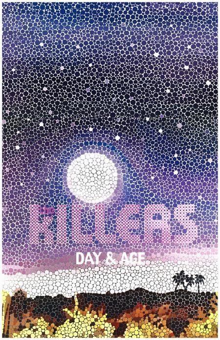 Promo poster for The Killers album Day & Age in 2008. 11 x 17 on card stock. The Killers Poster, Killers Poster, Sams Town, Nashville Music, Brandon Flowers, Emo Memes, The Killers, Indie Pop, Music Wall