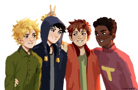 Trey Parker, Style South Park, Creek Art, Tweek And Craig, South Park Anime, Creek South Park, Camp Camp, Tweek Y Craig, South Park Fanart