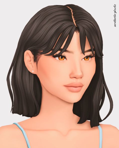 Best Maxis Match Sims 4 Short Hair CC (Lookbook + Links to Download) - Aesthetic Pixelz Sims 4 Cc Hair Shoulder Length, Shoulder Length Hair Sims 4 Cc, Sims 4 Mm Short Hair, Sims 4 Cc Mid Length Hair, Sims Hair Short, Sims 4 Female Short Hair Cc, Sims 4 Cc Hair Micro Bangs, The Sims 4 Short Hair Cc, Sims 4 Hair Cc Short