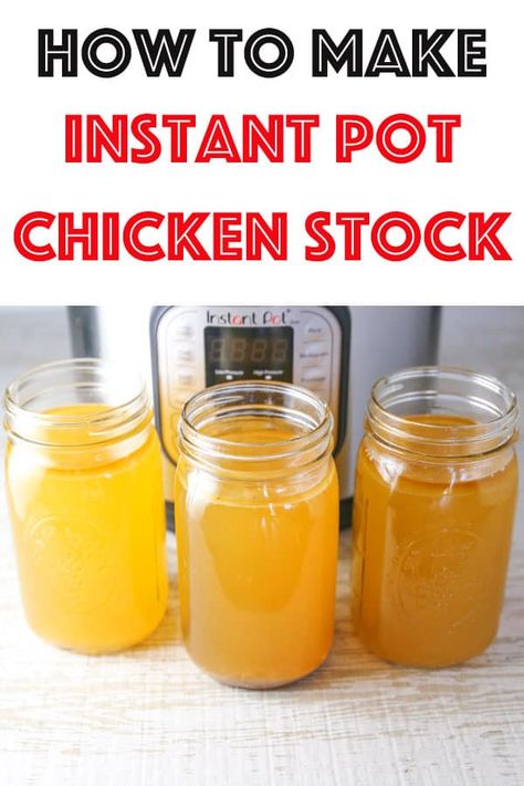 Here’s how to make Instant Pot Chicken Stock the easy way. This only takes 30 minutes in the Instant Pot, and you get a super savory Chicken Stock which is way better than any store bought! #InstantPot #chickenstock #chickenbroth #soup #glutenfree Rotisserie Chicken Leftovers, Instant Pot Chicken Stock, Chicken Leftovers, Homemade Chicken Broth, Parsley Recipes, Leftover Rotisserie Chicken, Savory Chicken, Leftover Chicken, Frugal Meals