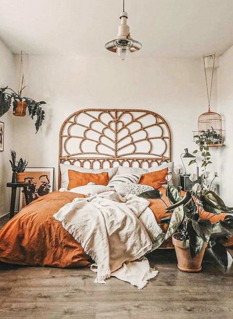 Boho Bedroom Diy, Interior Design Minimalist, Earthy Bedroom, Boho Styl, Bohemian Bedroom Decor, Bohol, Bohemian Bedroom, Bedroom Boho, Decor Minimalist