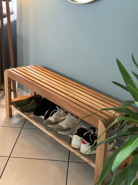 Small wooden bench