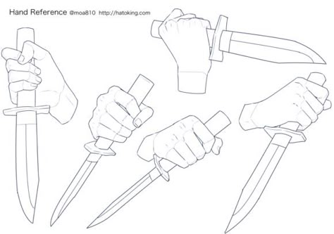 Knife Pose, Drawing Knife, Holding Knife, Hand References, Knife Drawing, Drawing Body Poses, Hand Drawing Reference, Eyes Drawing, Body Reference Drawing