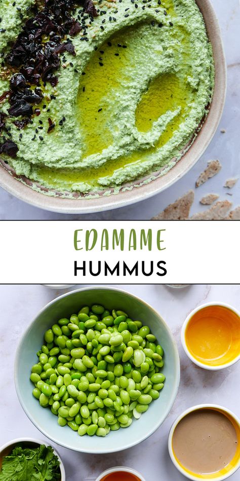 Sandwich Condiments, Edamame Hummus Recipe, Edamame Snack, Edamame Dip, Gluten Free Dips, Edamame Hummus, Edamame Recipes, Friends Recipes, Vegetarian Sides