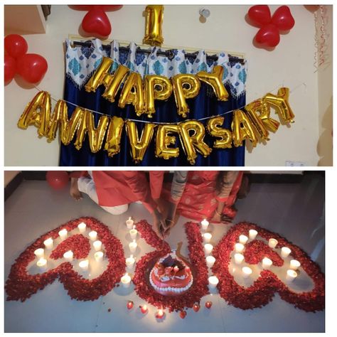 It's about wedding anniversary celebration at home for loved one's and sweet heart ❤️ Anniversary Surprise For Husband, Anniversary Celebration At Home, Surprise For Husband, Anniversary Surprise, Surprises For Husband, Wedding Anniversary Celebration, First Wedding Anniversary, Anniversary Celebration, Happy Anniversary