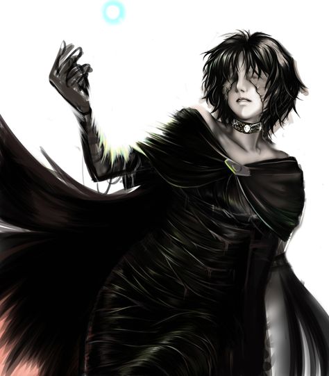 Safebooru - black hair cape choker demon's souls dress female maiden in black matini (pixiv166528) messy hair short hair solo | 72387 The Maiden In Black, Dark Souls Women, Demon Souls Maiden In Black, Maiden In Black Demon Souls, Soul Reaper Oc, Female Demon Oc, Maiden In Black, Black Hair Icon, Demon Woman