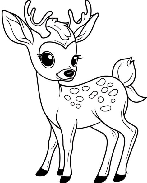 Wild Animal Coloring Pages, Letter B Coloring Pages, Animal Coloring Pages For Kids, Animal Outline, Wild Animals Painting, Deer Animal, Printable Cute, Flower Wallpapers, Bird Coloring Pages