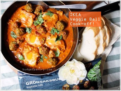 IKEA Veggie Ball Cook off - Shakshuka1 Recipes Using Ikea Veggie Balls, Ikea Plant, Veggie Balls, Ikea Food, Vegetarian Menu, Indian Recipe, Strong Girl, Singapore Food, Plant Based Nutrition