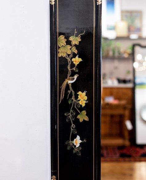 50% OFF! Was $395 - NOW $195!⁠ ⁠ This Tansu Chinoiserie Black Lacquer Mirror combines vintage 1980's style with chic chinoiserie accents. Featuring intricate painted designs and high shine brass hardware, it adds a touch of high-fashion vibes to any room. Elevate your space with this unique piece. We love mirrors to add a spacious feel for any room!⁠ ⁠ Available for in store pickup and nationwide delivery! See link in bio for full details ❤️⁠ .⁠ .⁠ .⁠ .⁠ #sales #springsale #springstyle #savem... Lacquer Mirror, 1980's Style, Lacquered Mirror, Fashion Vibes, Painted Designs, Black Lacquer, 1980s Fashion, Spring Sale, Brass Hardware