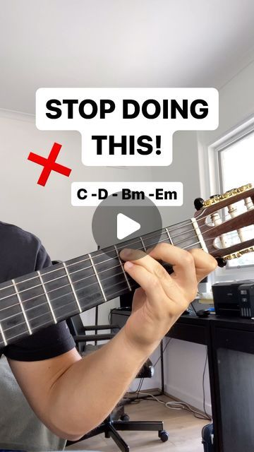 Kia Tabandeh Tehrani on Instagram: "STOP playing boring chords NOW 😡‼️
.
.
Use these amazing variations instead 👍😇 Visit my profile for the best guitar tips by the way!
.
.
Chords used: C,D,Bm,Em (original & variations)
.
.
#chords #guitarchords #beautifulchords #learnguitar #learnmusic #guitartutorials #learnmusic #chordprogresion #guitarlessons #guitartipsandtricks" Bm Guitar Chords, Bm Chord, Best Guitar, Guitar Tutorial, Guitar Tips, Learn Music, Learn Guitar, Guitar Chords, Cool Guitar