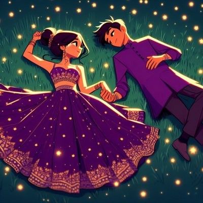 Indian Couple Art, Desi Cartoon, Abhira Yrkkh, Sunset Canvas Painting, Couple Sketch, Easy Love Drawings, Cute Disney Pictures, Cute Couple Drawings, Cartoons Love