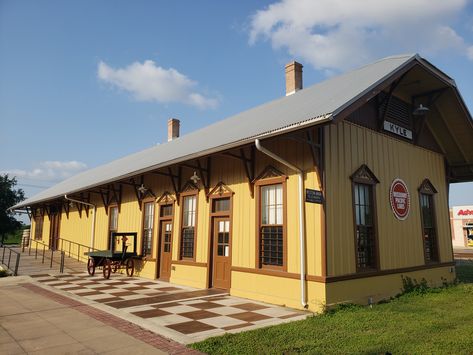 Historic Train Depot in Kyle Texas. Has been recently restored to near original condition. A must see for folks living in the area. Kyle Texas, Train Depot, Heritage Center, Central Texas, Waiting Rooms, Austin, Period, Texas, Train