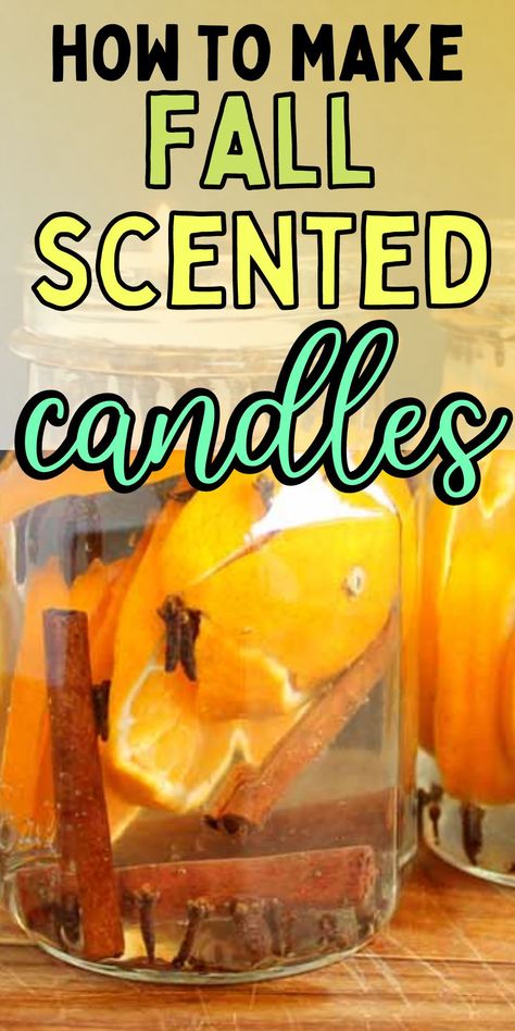 DIY fall candles. Fall candles in mason jars. Mason jar candle craft. Mason Jar Candles Diy, Diy Fall Candles, Candles In Mason Jars, Floating Candles Mason Jars, Scented Mason Jar Candles, Candle Diy Mason Jar, Fall Candles Diy, Candles At Home, Homemade Soy Candles