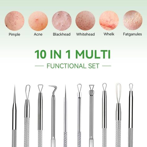 Blackhead Remover Tool,5 Pcs Pimple Popper Tool Kit Blackhead Extractor for Face Nose Comedone Zit Closed Comedones, Blackhead Removal Tool, Acne Tool, Pore Extraction, Head Acne, Pimple Popper Tool, Black Head Remover, Pore Extractor, Skin Blackheads