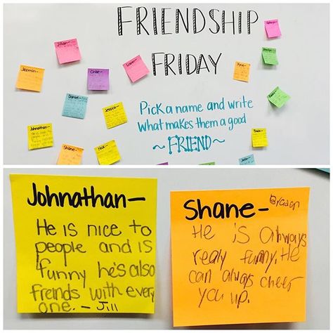 Friendship Friday! I work on community building ALL year and want my students to appreciate each other, especially at this time of year. Friday Whiteboard, Friendship Friday, Whiteboard Questions, Whiteboard Messages, Responsive Classroom, Morning Activities, Morning Meetings, Morning Message, Classroom Culture