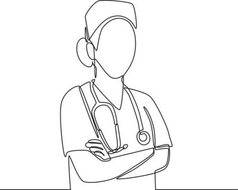 Portrait of female doctor continuous one line drawing one hand drawn minimalist design 7435362 Vector Art at Vecteezy International Nurses Day, Single Line Drawing, One Line Drawing, Nurses Day, Female Doctor, Single Line, Design Vector, Wheelchair, Line Drawing