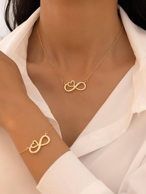 Heart Geometric, Snake Ring Gold, Bangle Jewelry, Dress Indian, Women's Jewelry Sets, Gold Collar, Infinity Necklace, Bangles Jewelry, Stylish Jewelry