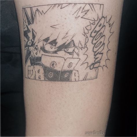 Anime, Bakugo, MHA, BNHA Bakugo Tattoo Ideas, Mha Tattoos Simple, Bakugou Tattoo, Bakugo Tattoo, Mha Tattoos, Go Tattoo, Anime Nails, Tattoo Design Book, Katsuki Bakugo