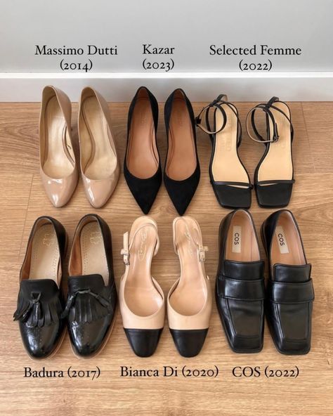 Capsule Wardrobe Shoes, Classy Wardrobe, Classic Wardrobe Essentials, Fashion Capsule Wardrobe, Classic Style Outfits, Classy Shoes, Chic Shoes, Fashion Capsule, Stylish Work Outfits