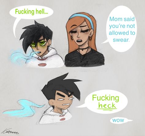 Danny Phantom Memes Funny, Jazz Fenton Fanart, Danny Phantom Jazz, Trans Danny Phantom, Dp X Dc, Danny Phantom Funny, Going Ghost, Danny Fenton, Phantom Comics