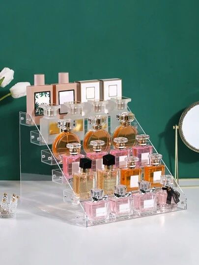 Transparent Staircase, Parfume Display, Eyeshadow Palette Storage, Cosmetics Display Stand, Perfume Stand, Lipstick Nail, Make Up Storage, Perfume Storage, Make Up Studio