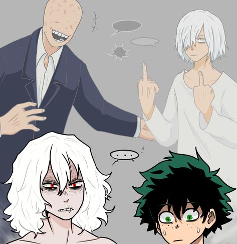 Cain And Abel, My Hero Academia 2, Villain Deku, Tomura Shigaraki, Anime Villians, My Hero Academia Shouto, Comic Art Girls, Buko No Hero Academia, Boku No Hero Academia Funny