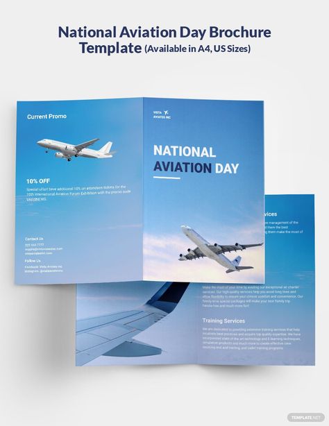 Free National Aviation Day Brochure Template #AD, , #sponsored, #Aviation, #National, #Free, #Template, #Brochure National Aviation Day, Father Day Ad, Aviation Posters, Template Brochure, Travel Brochure Template, Free Brochure Template, Blank Business Cards, Leaflet Design, Company Brochure