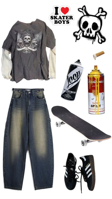 Skate Boy Outfit, Skater Fits Boy, Skate Style Boy, Skater Boys Outfits 90s, Y2k Skater Outfits, 2000s Skater Boy, Skater Boy Outfits Grunge, Skater Boy Fits, Skater Boys Outfits